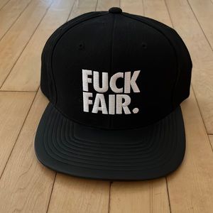 Very lightly worn Undefeated “Fuck Fair” SnapBack with leather Brim